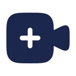 Videocamera Add SVG Icon